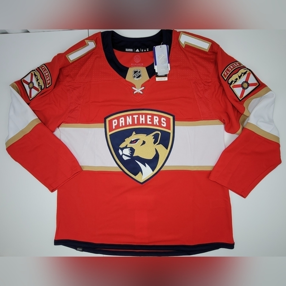Adidas Florida Panthers Home Red Huberdeau NHL Authentic Hockey Jersey Sz 56 New